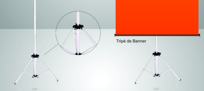 Tripé de Banner para Alça